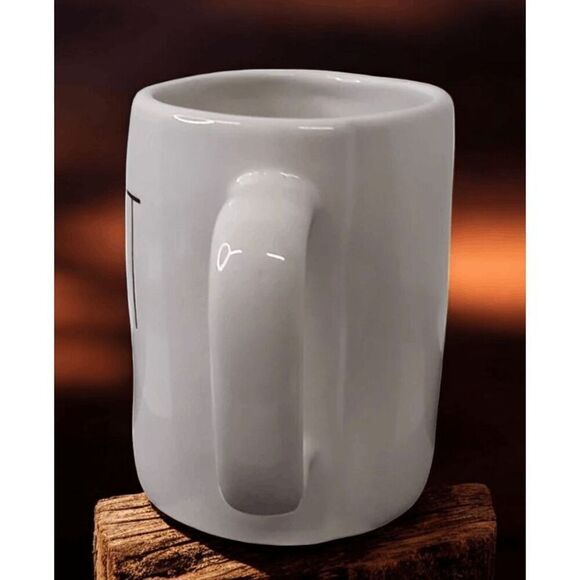 Rae Dunn BEAST Coffee Mug Artisan Collection White Cup - Picture 4 of 8